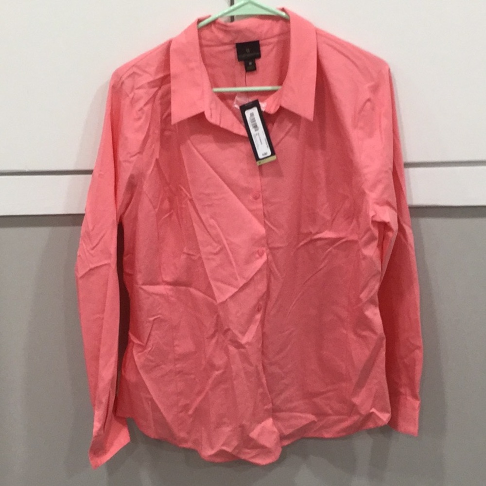 Coral dress shirt